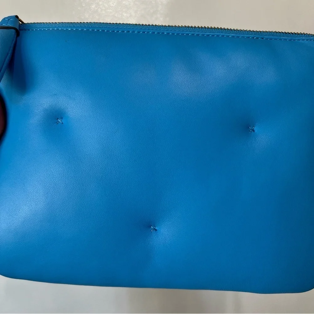 Anya Hindmarch Chubby Quilted Circus Blue Crossbody Bag